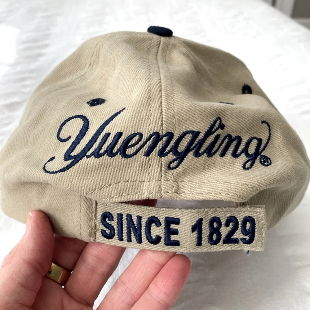 RARE 🇺🇸United States Yuengling Lager Khaki Tan Baseball Cap - Picture 2 of 4